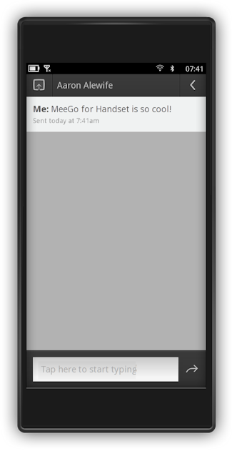 MeeGo Handset UX Screenshot