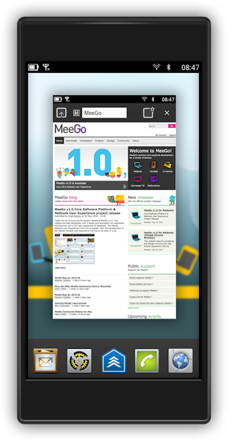 MeeGo Handset UX Screenshot