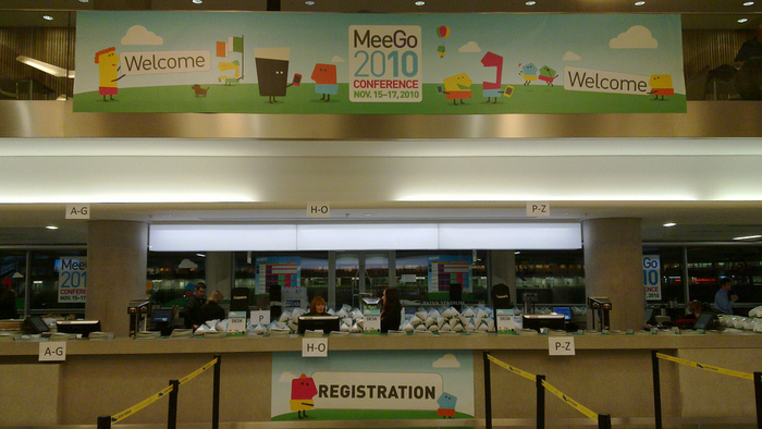Registration at the MeeGo Conference