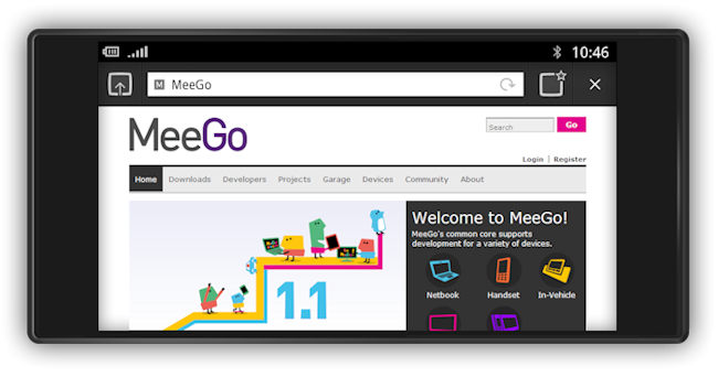 MeeGo 1.1 browser