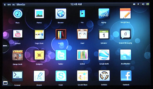 MeeGo Tablet UI