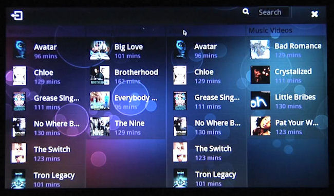 MeeGo Tablet UI