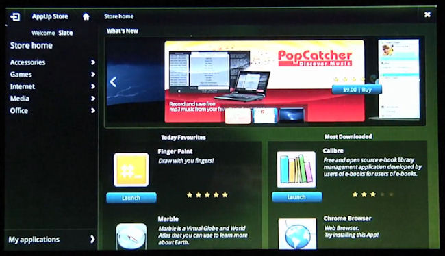 MeeGo Tablet UI