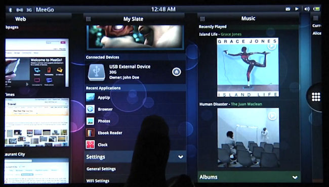 MeeGo Tablet UI