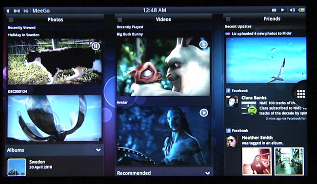 MeeGo Tablet UI