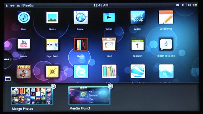 MeeGo Tablet UI